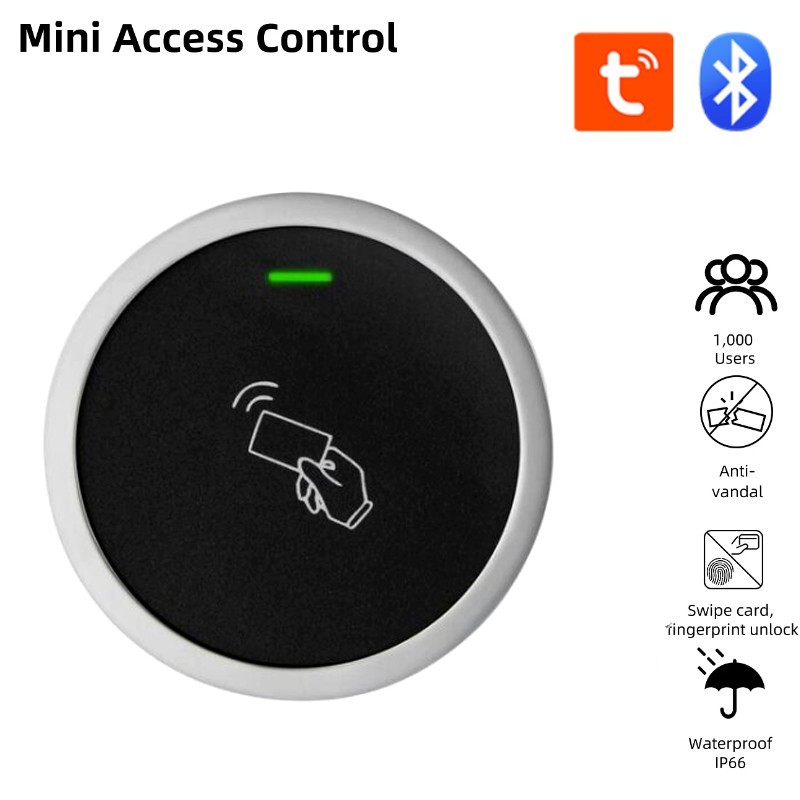 Controllo Accessi Smart Tuya Bluetooth IP66 Mini - Sblocco App e Card