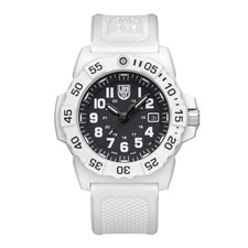 Luminox Navy Seal Mens Watch with Black Dial and White Strap XS.3507.WB