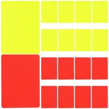 20 Pcs Soccer Official Tools Red and Yellow Card Referee Game Warning Cards