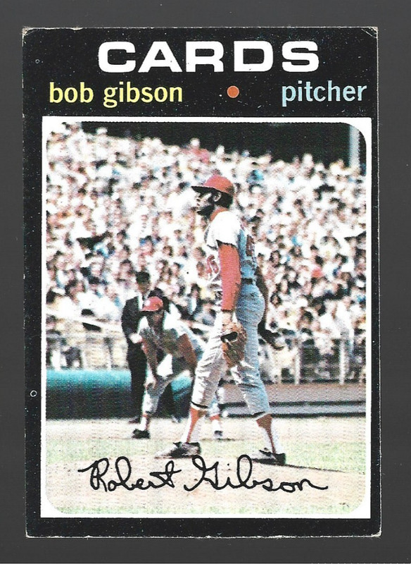 BOB GIBSON 1971 TOPPS #450 ST. LOUIS CARDINALS (VINTAGE *VG/EX)