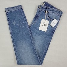 Lovers and Friends Ricky Low Rise Skinny Denim Jeans in Walk of Fame 28 NWT