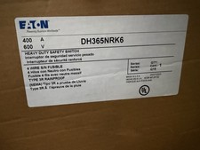 1-EATON DH356NRK6 400 AMP 600V FUSIBLE DISCONNECT NEMA 3R (NEW) 