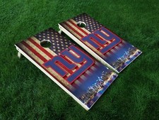VINYL WRAP Cornhole Board DECALS New York Giants 03 G Men NYC Game Sticker