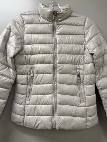 MANGO Grey Quilted Jacket - L - Picture 4 of 13
