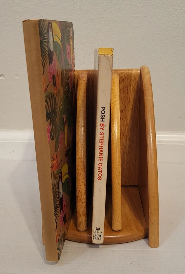 VTG Wooden Desktop Drawer Organizer Storage Container Drawer letters mail bills - Image 2 of 4