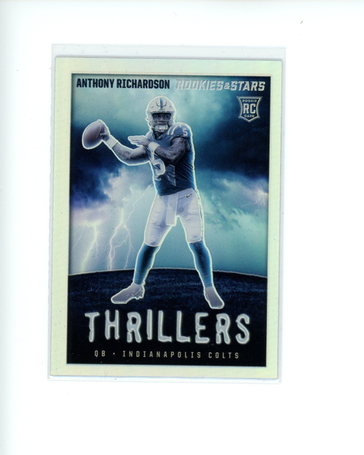 2023 Panini Rookies and Stars Thrillers Silver Prizm #13 Anthony Richardson RC