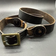 WWI leather officers leather shoulder cross strap AEF US Army