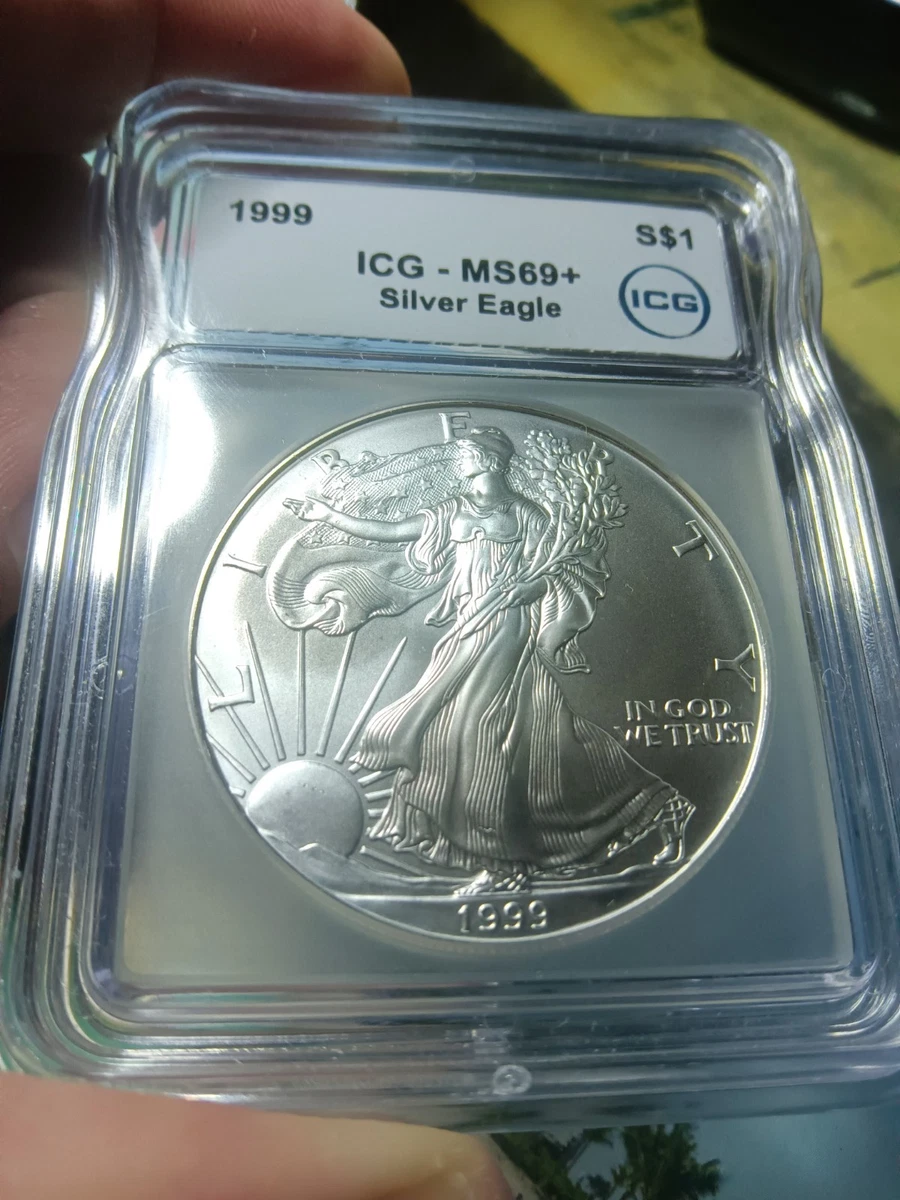 American Eagle MS 69 Graded 1999 Silver Bullion Coins for sale | eBay