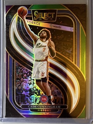 2024-25 Panini Select - Cade Cunningham #164 Green White Purple Prizm