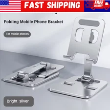 Universal Foldable Aluminum Phone Tablet Stand Desk Holder Adjustable Mount
