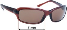 SFx Replacement Sunglass Lenses fits Maui Jim MJ189 Lagoon - 61mm Wide