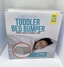 Simplylife Toddler Bed Bumper, Soft Bed Rail, Foam Bumper, Portable, Non Skid