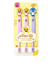 Pinkfong Baby Shark Kids Figure Toothbrush 3 Pack Set Made in Korea Free Ship
