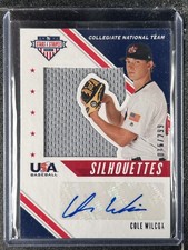Wilcox, Cole - 2020 USA Baseball - Autograph/Swatch - 16/299 - INV