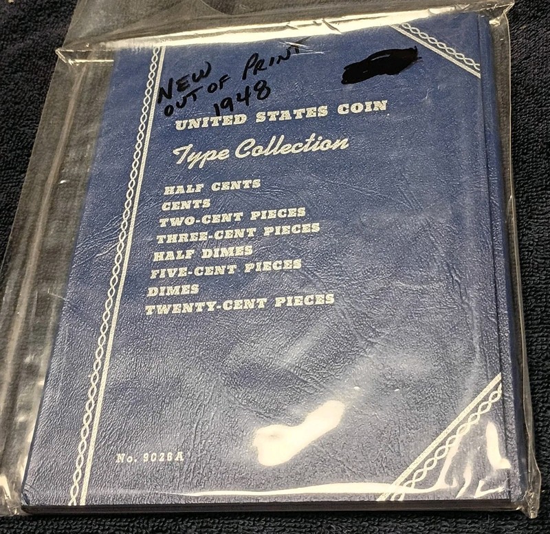 Empty Whitman United States coin type album folder 9526 A 9026a vintage rare