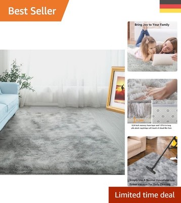 Luxuriöser Hochflor Teppich 120x160 cm   Weich & Flauschig für Schlafzimmer