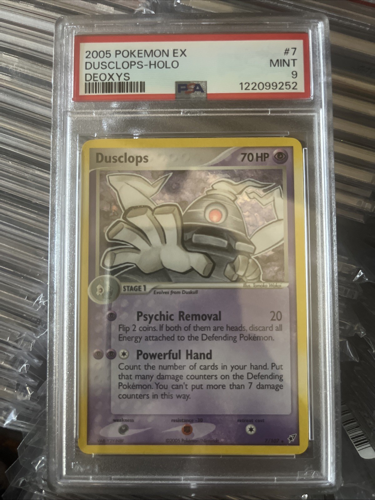 Pokemon Dusclops EX Deoxys Holo Rare #7 PSA 9 Mint