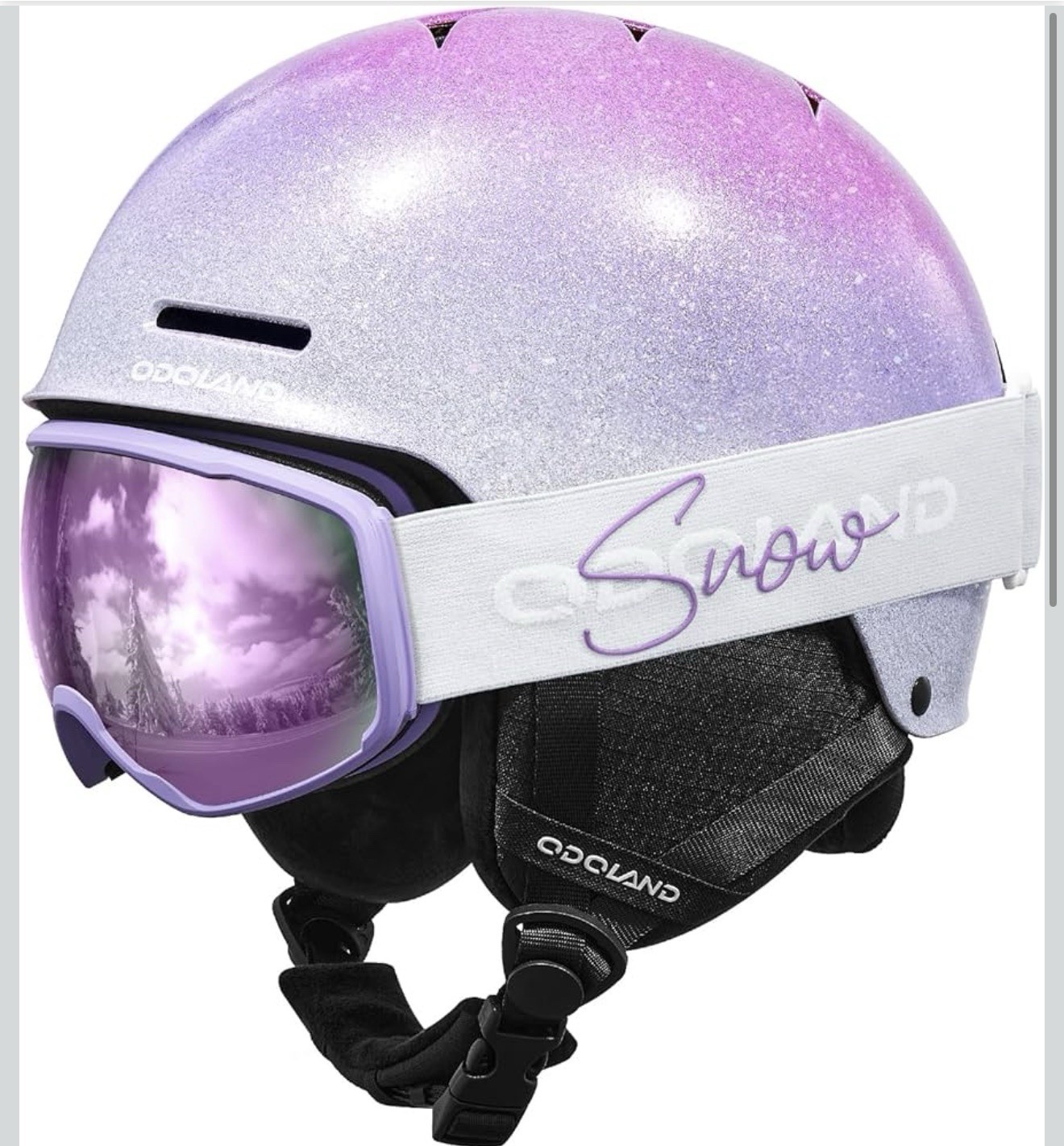 Kids Ski Helmet  - Shinning Purle - S