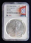 2022 Silver Eagle Landing U.S. State Series - Ohio - NGC MS70 7K Metals