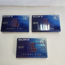 Sealed SONY HiFi 2 90 Minute 1 60Minute Type I Normal Bias Cassette