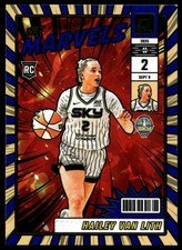 2025 Donruss WNBA #24 Hailey Van Lith Net Marvels Press Proof Blue