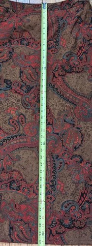Islander Size 20w Plus Long Maxi Paisley Red Print Skirt Elastic Stretch Back - Picture 10 of 10