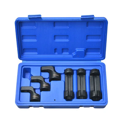 6pc Exhaust Gas Temperature EGT DPF Sensor Socket Tool Set 13, 14, 17mm