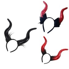 Gold Stamping Animal Horn Headband ComicShows Costume Hairband Party Hairhoop
