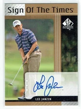 2012 UD Upper Deck SP Sign of the Times  Lee Janzen  Auto