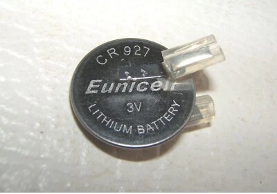 DEVICE CMOS SOLDER TERMINAL BATTERY CELL CR927 3V BIOS RTC TABS CLOCK DATE TIME