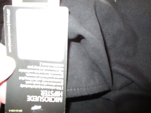 St. John's Bay Micro Suede Hipster Coat Zip Front BIg & Tall 2XL - NEW - Black - Picture 8 of 17