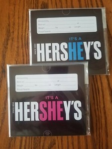 hershey bar birth announcements
