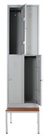 Garderobenschrank Kleiderspind Stahlspind Metallspind Mit Sitzbank Spind Spint 4