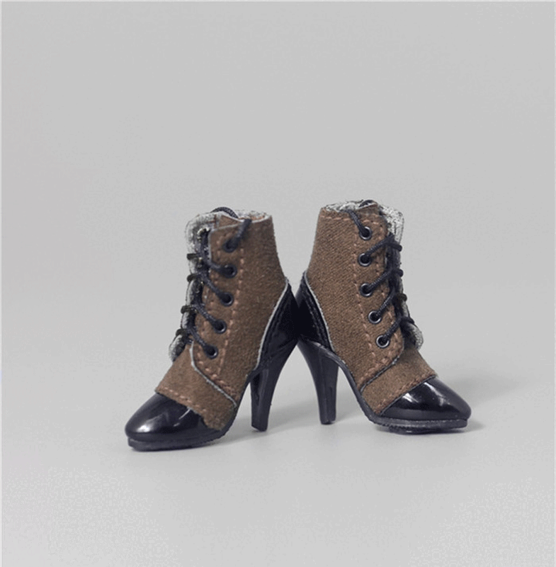 ZYTOYS-1/6 Shoes ZY1007 Female Soldier Lace-up High-heeled
