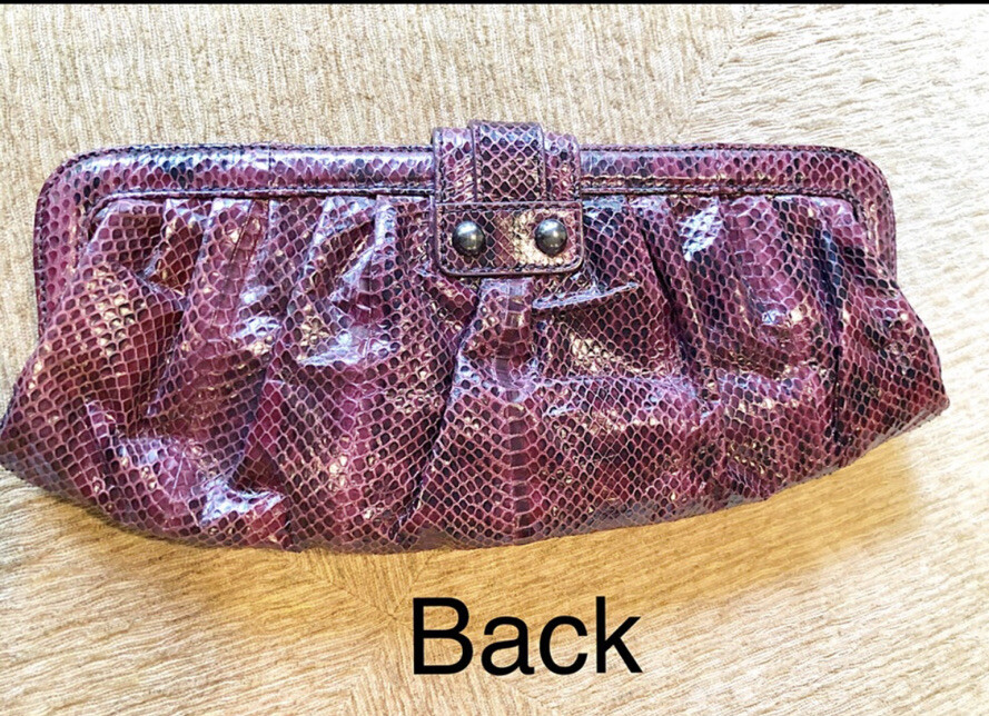 SALE‼️RAFE Python Wine Clutch, EXCELLENT CONDITIO… - image 6