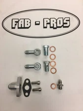 Complete Oil/Coolant Fitting Flange KIT! for Borg Warner EFR Turbos  -> -10 AN