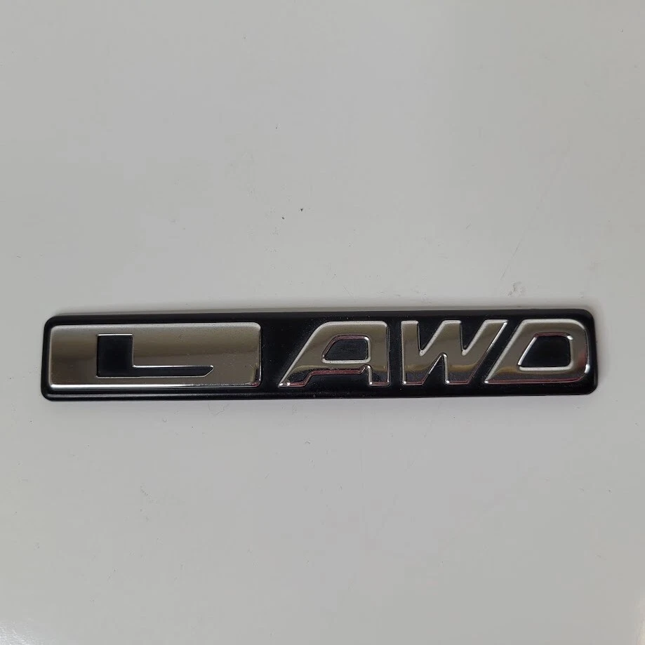 1998 2002 Subaru Forester L AWD Emblem Rear Liftgate Hatch Nameplate OEM - Image 2 of 3