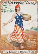 METAL SIGN - 1918 War Gardens for Victory - Vintage Look