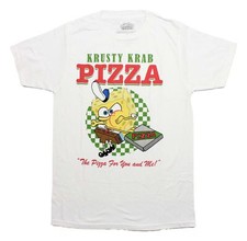 Camiseta Bob Esponja Pantalones Cuadrados Nueva Adulto - Krusty Krab Pizza For You and Me