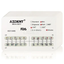 10Packs Dental Ortho Brackets Braces Hooks 3-4-5 Mini Standard Roth MBT .022/018