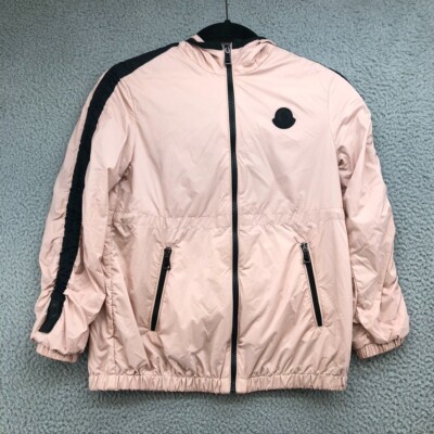 Moncler Denata Giubbotto Jacket Girls 10 Blush Pink Full Zip  