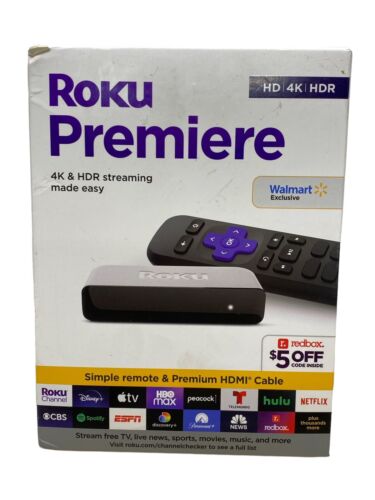 Newest Roku Premiere 3920RW HD/4K/HDR Streaming Media Player,Latest Version! - Afbeelding 1 van 6