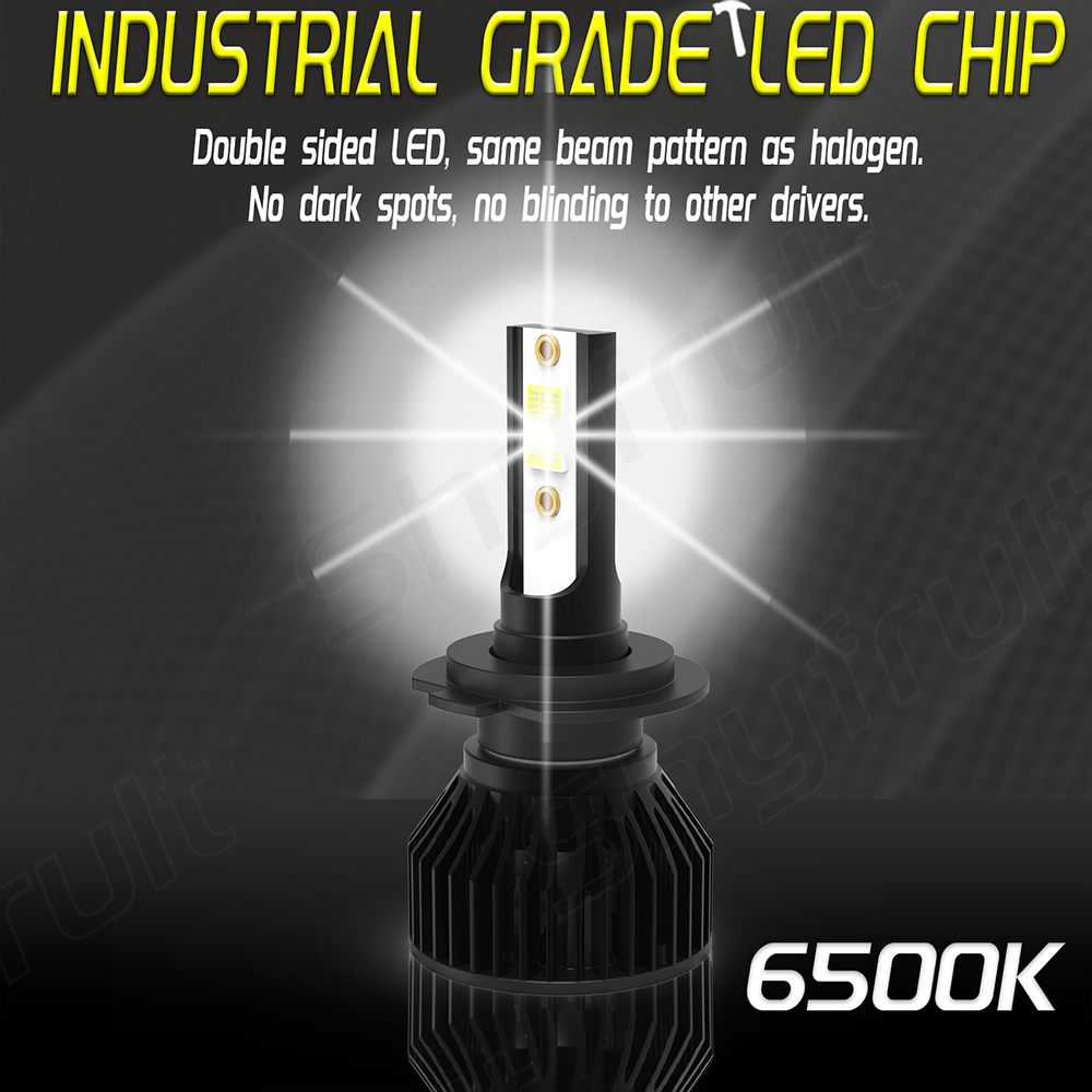 Motorcycle LED Headlights High Low Beam 2x H7 Motorcycle LED
