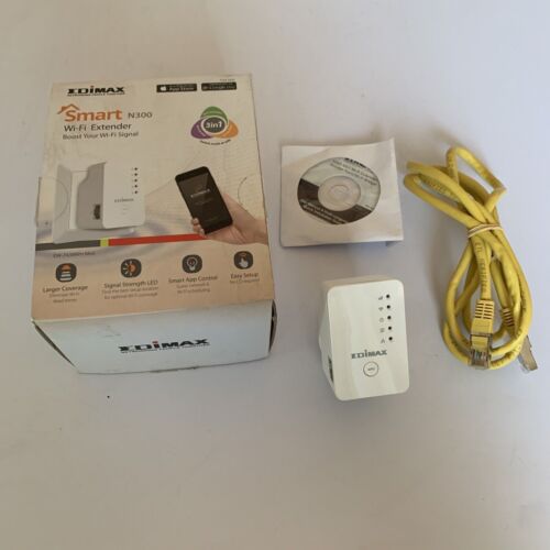 Edimax Smart WiFi Extender N300 Boost your wifi signal - Afbeelding 1 van 11