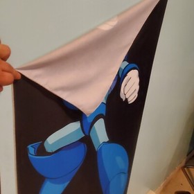 Mega Man game room banner 2x4 foot tapestry wall flag retro gaming NES gift