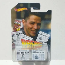 Custom HW  Back to the Future Lukiest Man of Earth news paper printed, fan made