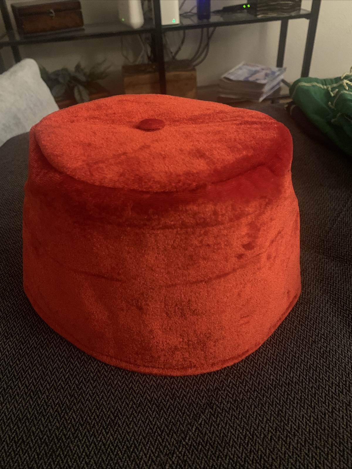 Dr Who Red Velvet Fez Hat Shriner Aladdin BBC Gallifr… Gem