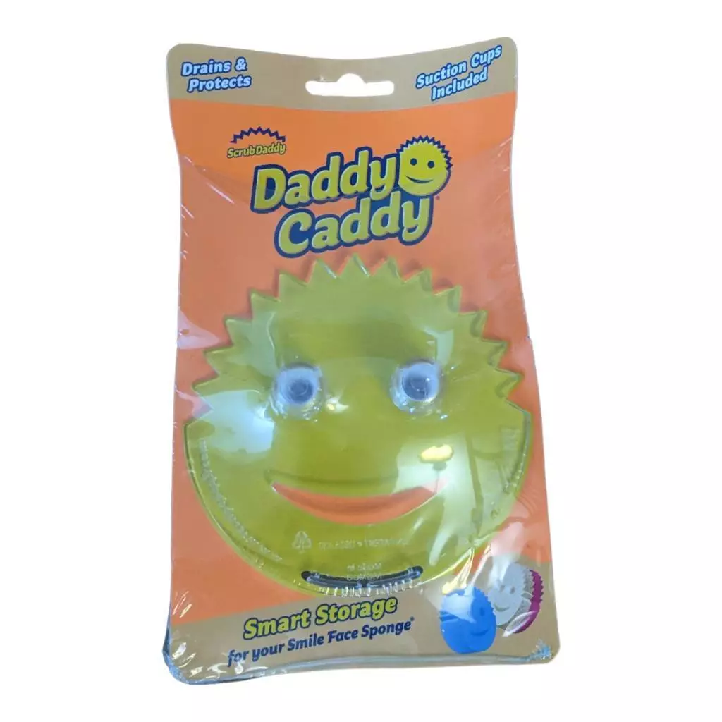 Scrub Daddy Mommy Caddy Sponge Storage New Suction Cups Novelty Cleaning