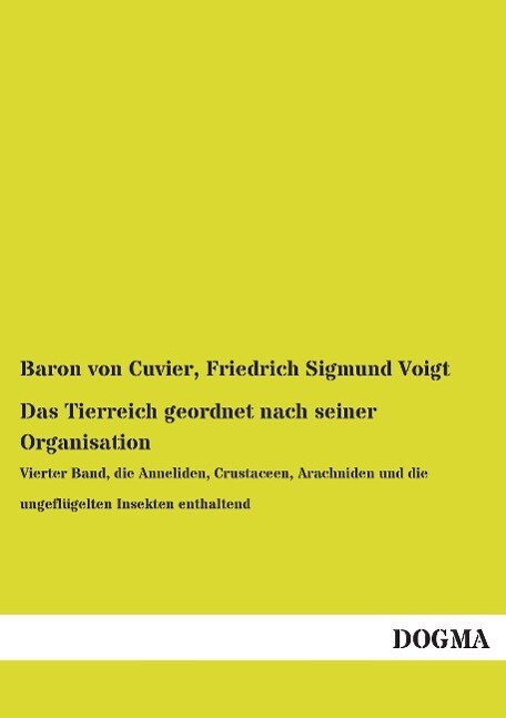 Das Tierreich Geordnet Nach Seiner Organisation | Buch | 9783957822451