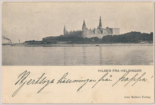 DENMARK. 1900. Bi-coloured. 8 Øre. Swedish shipmail canc. (PK2338) - Picture 2 of 2
